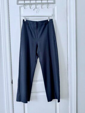 Banana Republic Hyper Navy Straight Ankle Pants – Petite 6 – Work Career Classic